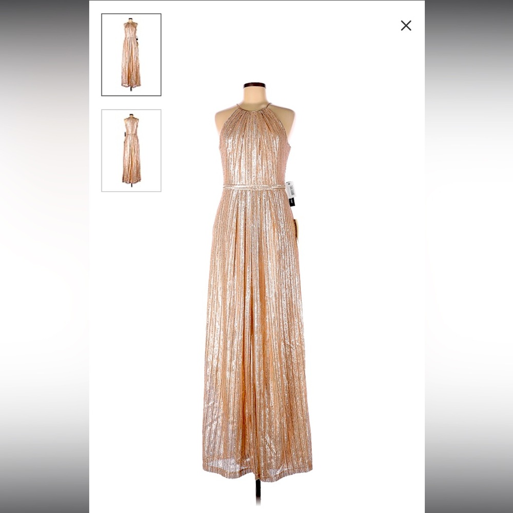 Formal gold dress